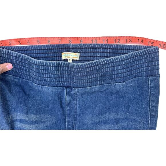 Turquoise Haven Pull On Trumpet Flare Jeans Size Medium - Picture 4 of 4